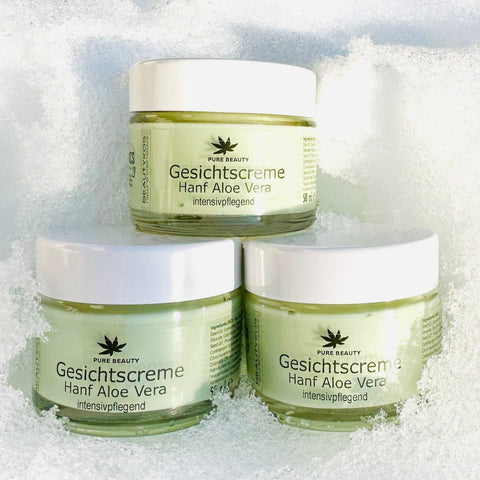 ❄️ Winterangebot 2 ⭐️ Hanf Aloe Vera Gesichtscreme "3 für 2"